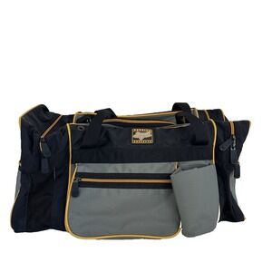 Fox Racing Gear Bag Moto Motocross‎ Duffle Black Yellow Handle Travel Luggage